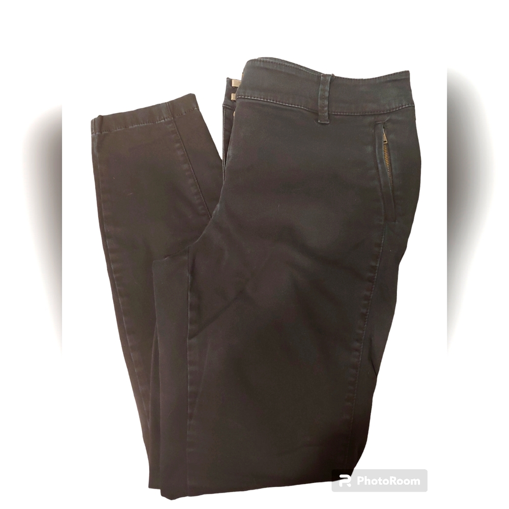 Loft Marisa Cut Ankle Skinny Pants Size 8 Petite Black